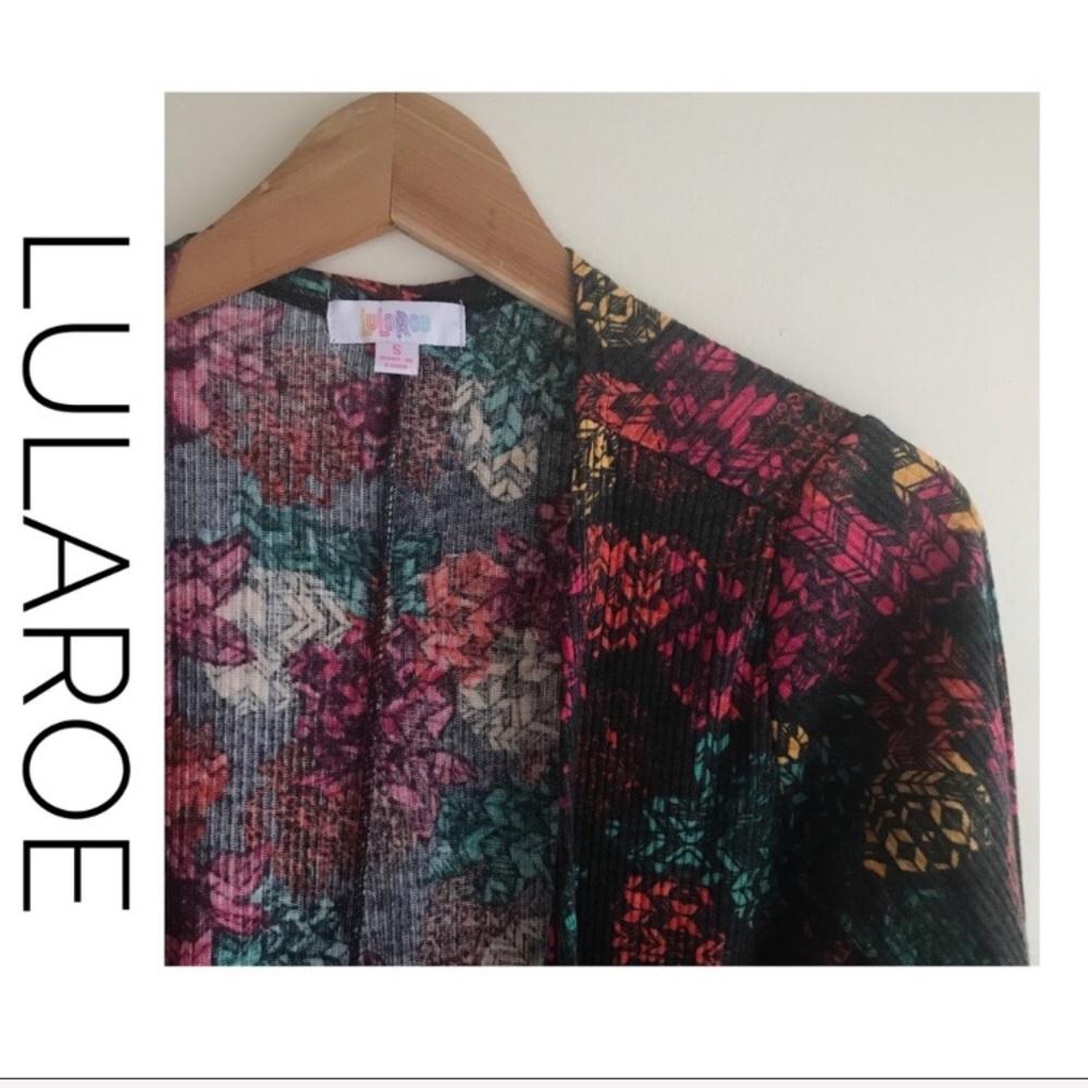 NWT LuLaRoe Sarah Duster Cardigan multi-colored